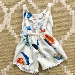 Bottoms - Toddler floral romper Bottoms - Toddler floral romper